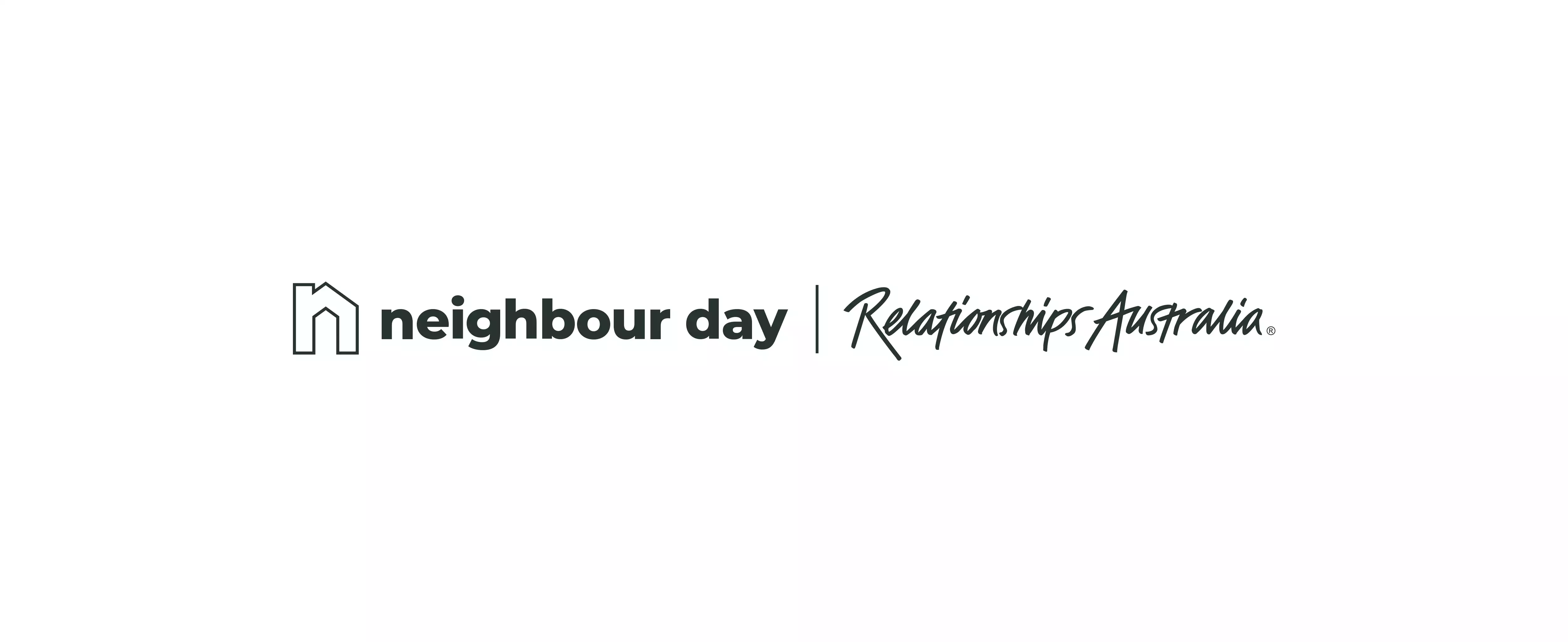 Neighbour Day and Relationships Australia Logo Lockup