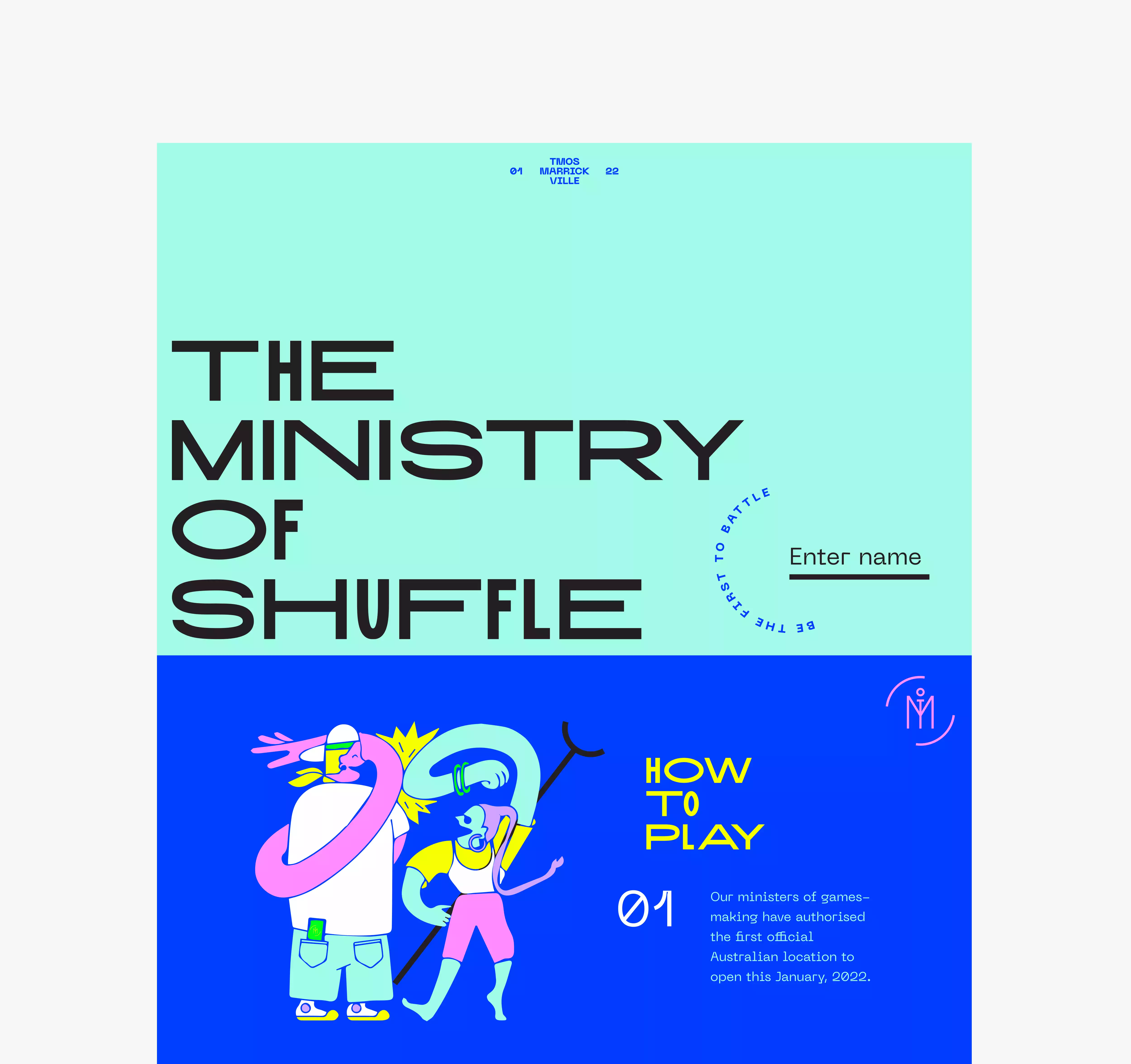 The Ministry Of Shuffle Website Design